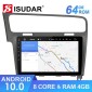 ISUDAR 1 Din Auto radio Android 10 Octa core For VW/Volkswagen/Golf 7