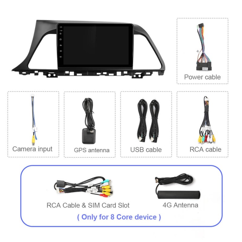 T72 Android 12 Car Radio Player Navigation Multimedia For Hyundai Sonata 7 LF 2017 - 2019