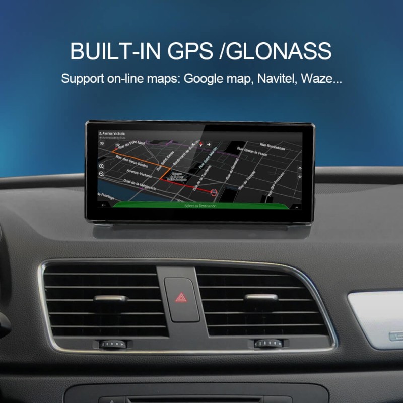 Isudar 4g glonass Auto radio IGO map for Audi Q3 Wireless Carplay