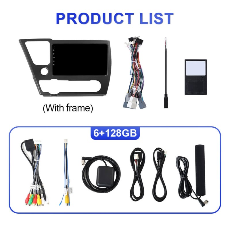 For Honda Civic 2013-2016 Upgrade from T72 - T75 Android 14 UIS7865 Car Radio