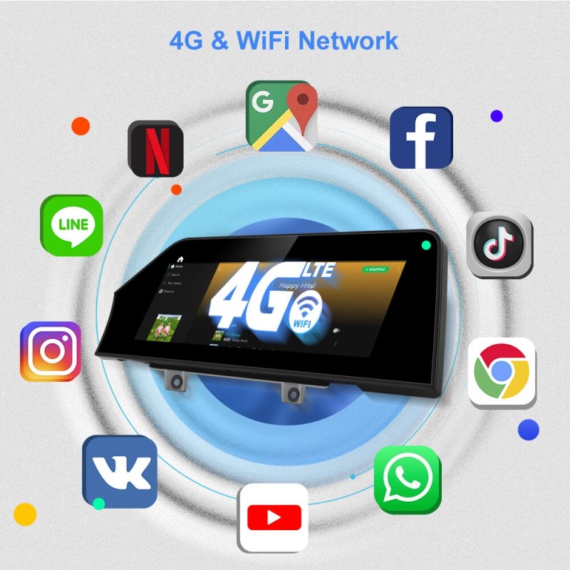 Android 11 Car Radio for BMW X5 F15 NBT System 2014-2017 Blue Anti G-lare Screen Multimedia GPS Navigation Carplay 12.3'