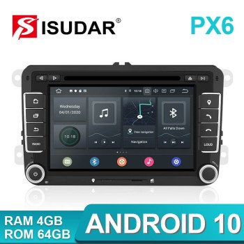 Clearance Sale! Isudar 7 inch Auto radio 2 Din PX6 For VW/Golf/Tiguan/Skoda/