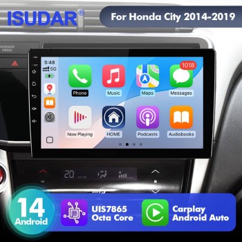 For Honda City 2014-2019 Upgrade from T72 - T75 Android 14 UIS7865 Car Radio