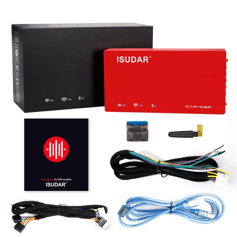 ISUDAR DA06 Plug and play Car Amplifier DSP 1200W 4 channels input