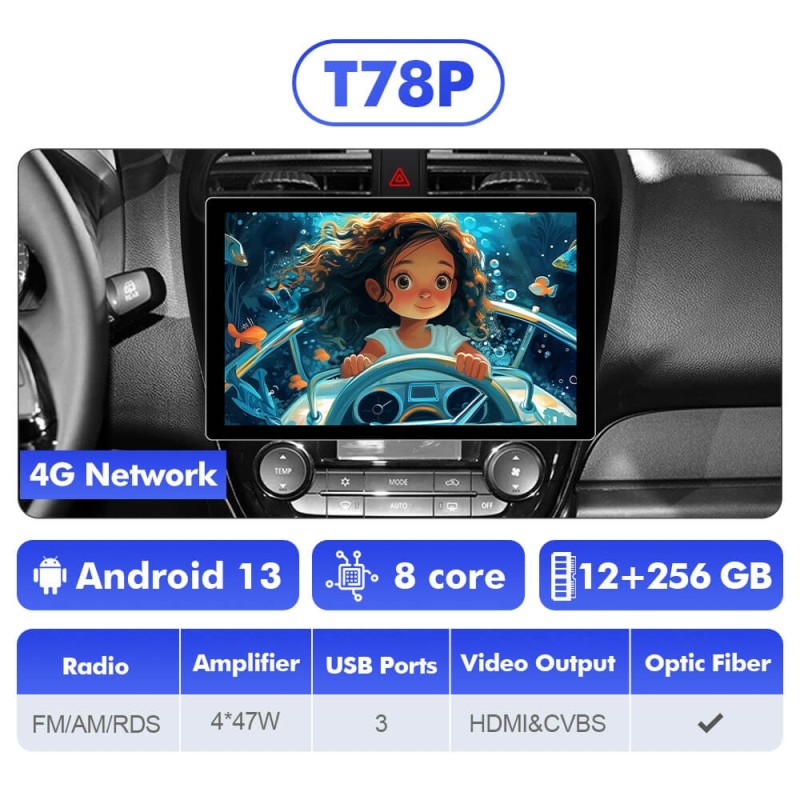 NEW! 11.5” Android 13 For MITSUBISHI MIRAGE 2012-2018 Car Radio HDMI Video Output