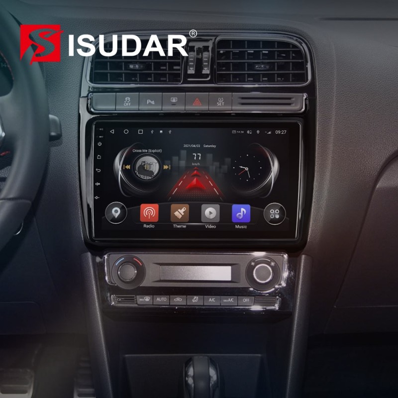 T72 Android Auto radio wireless carplay RDS For VW/Volkswagen/POLO Sedan 2009-2017