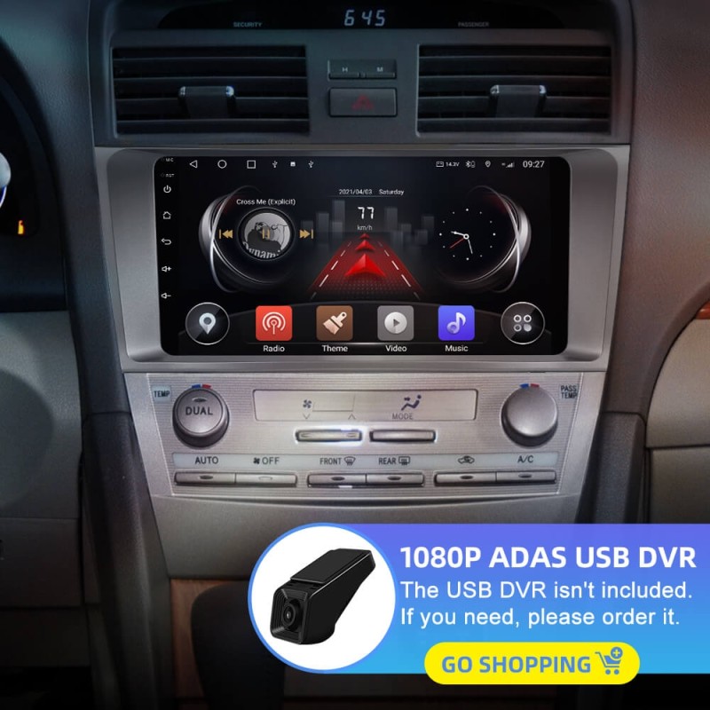 ISUDAR T72 QLED Android 10 For Toyota Camry 7 XV 40 2006-2011