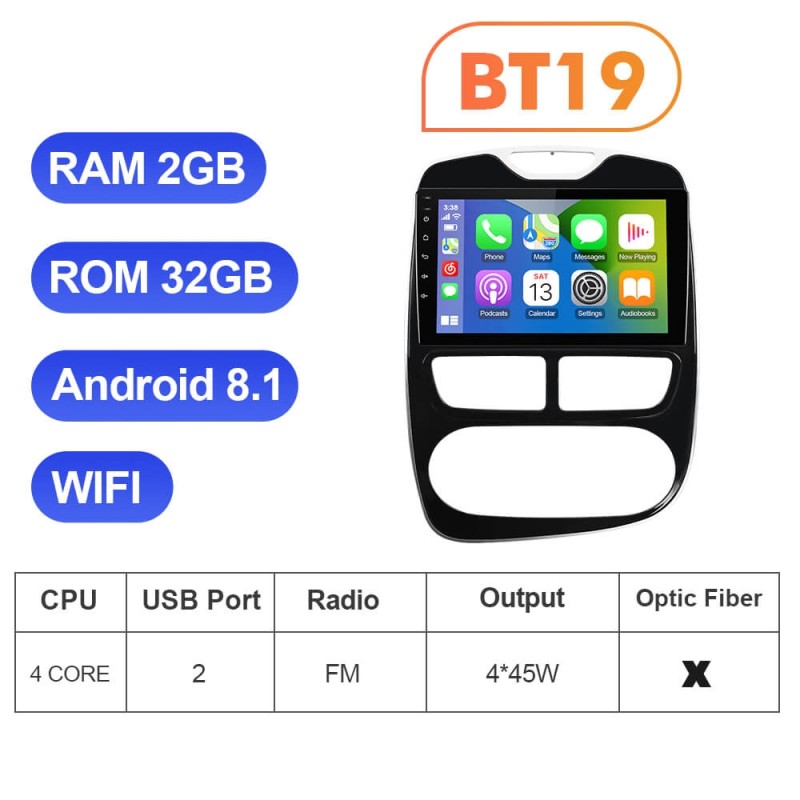 Car Radio Auto Radio Android 10 For RENAULT Clio 3 4 2013-2018