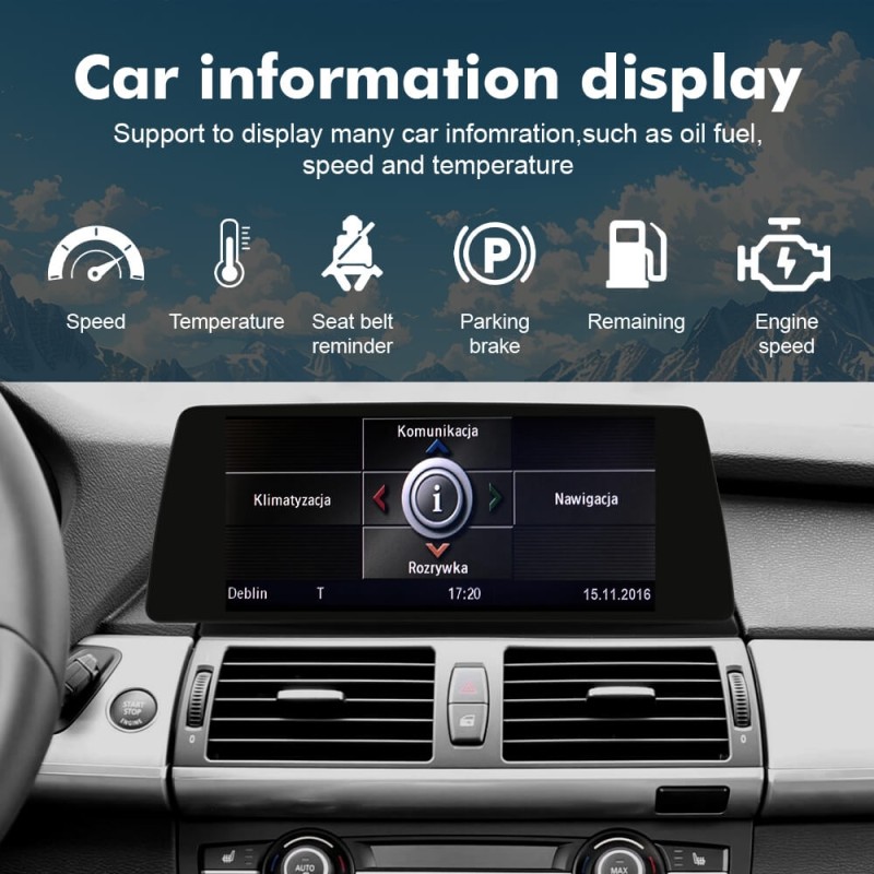 ISUDAR 10.33"Android 13 Car radio For BMW X5 E70/X6 E71 CIC CCC