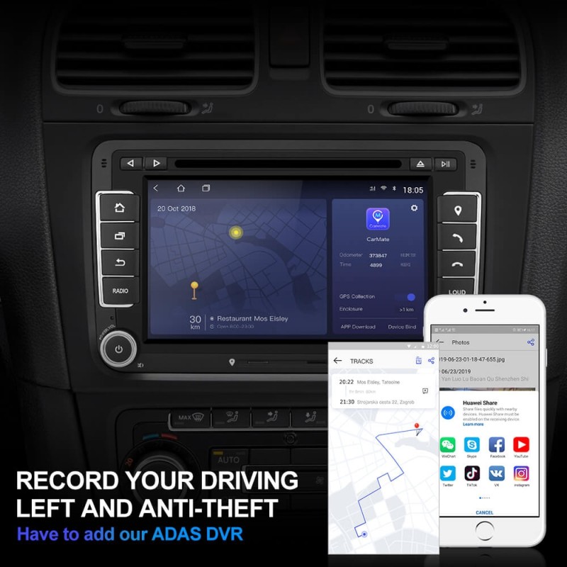 ISUDAR H53 2 Din Android Car Radio For VW/Octavia/Seat/Leon