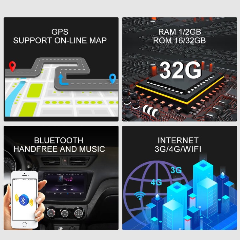 ISUDAR Car Radio For KIA/RIO 3 K2 2011-2015