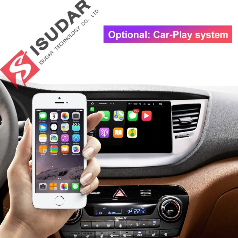 ISUDAR 1 Din Auto radio Android 9 For Hyundai Tucson/IX35 2016 2017