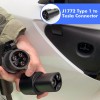 ISUDAR Electric Vehicle Charging Connector J1772 Type 1 to IEC 62196 Type 2 EV Car Adapter Type 1 to Tesla Model Y/S/3 Electric