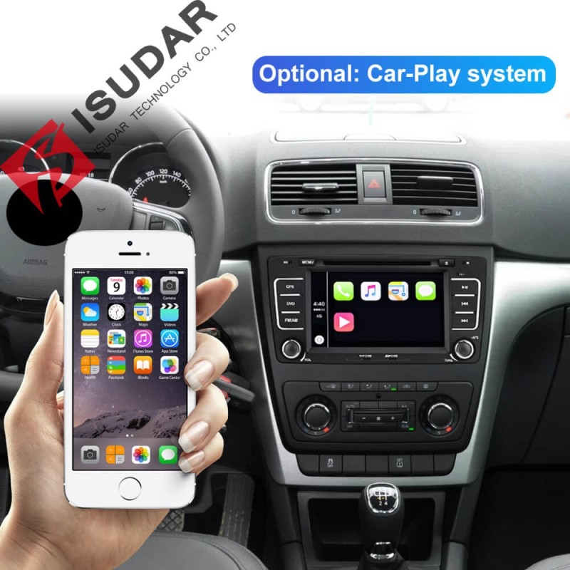 ISUDAR 2 Din Auto Radio Android 9 Octa core For SKODA/Yeti/Octavia 2009 2010 2012