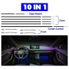 20 in 1  LED Symphony Flowing Colorful Interior Gradient Lamp Atmosphere for Car inside automotive neon fiber optic strip DIY