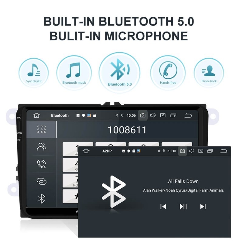Clearance Sale！Isudar 9 inch 1 Din Android 10 Radio For VW/Golf/Tiguan/Skoda