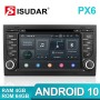 Clearance Sale！Isudar PX6 2 Din Android 10 Car Multimedia Player GPS DVD For Audi A4 A6