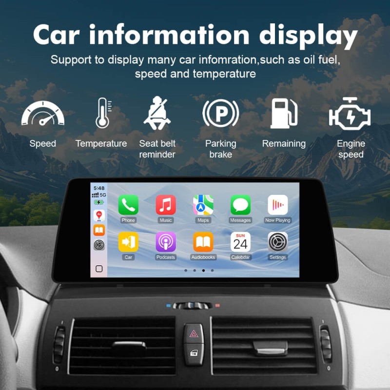 ISUDAR 10.33"Android 13 Car radio For BMW X3 E83 2004-2009