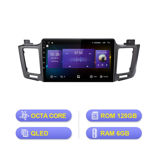 Isudar V72 QLED Android 10 Auto Radio For Toyota/RAV4