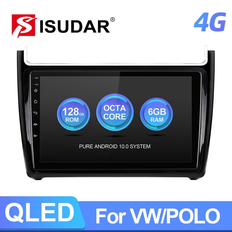 T72 Android Auto radio wireless carplay RDS For VW/Volkswagen/POLO Sedan 2009-2017