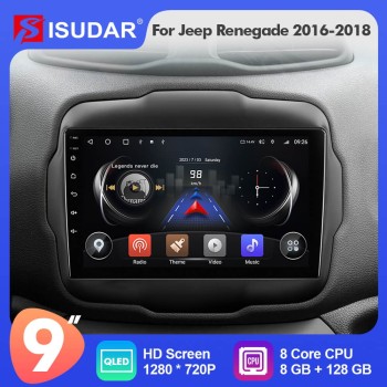 T72 RAM 6G ROM 128G Auto radio For Jeep Renegade 2014 2015 2016 2017 2018