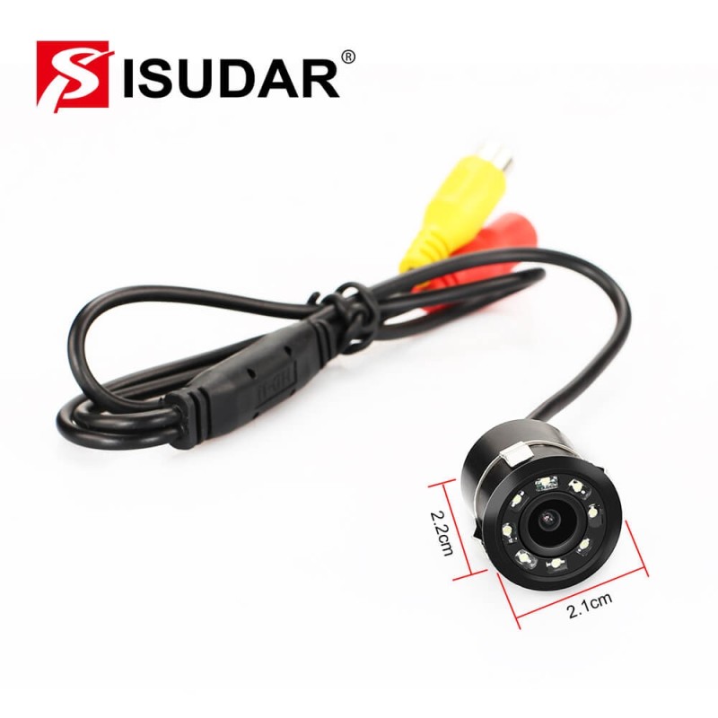 ISUDAR Waterproof Rear Camera Security With 8 LED
