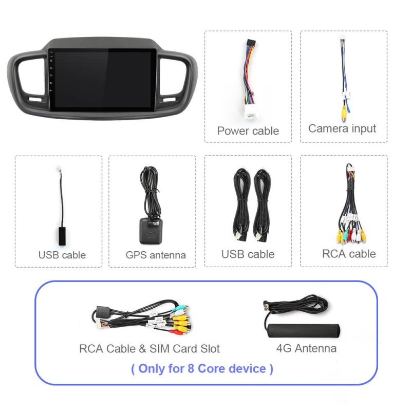 T72/T68 For Kia Sorento 3 2014 - 2017 Head Unit Car Radio Multimidia Video Player Navigation