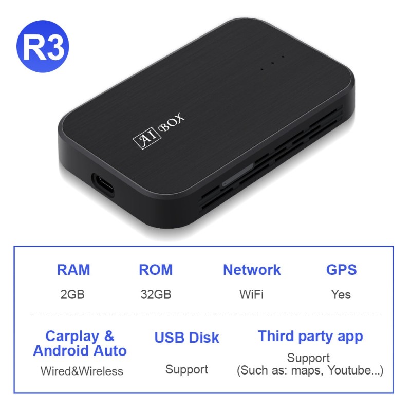 Android 10 Carplay Ai Box 4 Core Car Audio For VW Audi Merceders Toyota Volvo Wireless Carplay Android Auto 5G WIFI