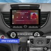 10 inch Android 14 New Design Angle Key 2.0 Touch Screen Car Radio Button Car Stereo For Honda/CRV/CR-V 2012-2016