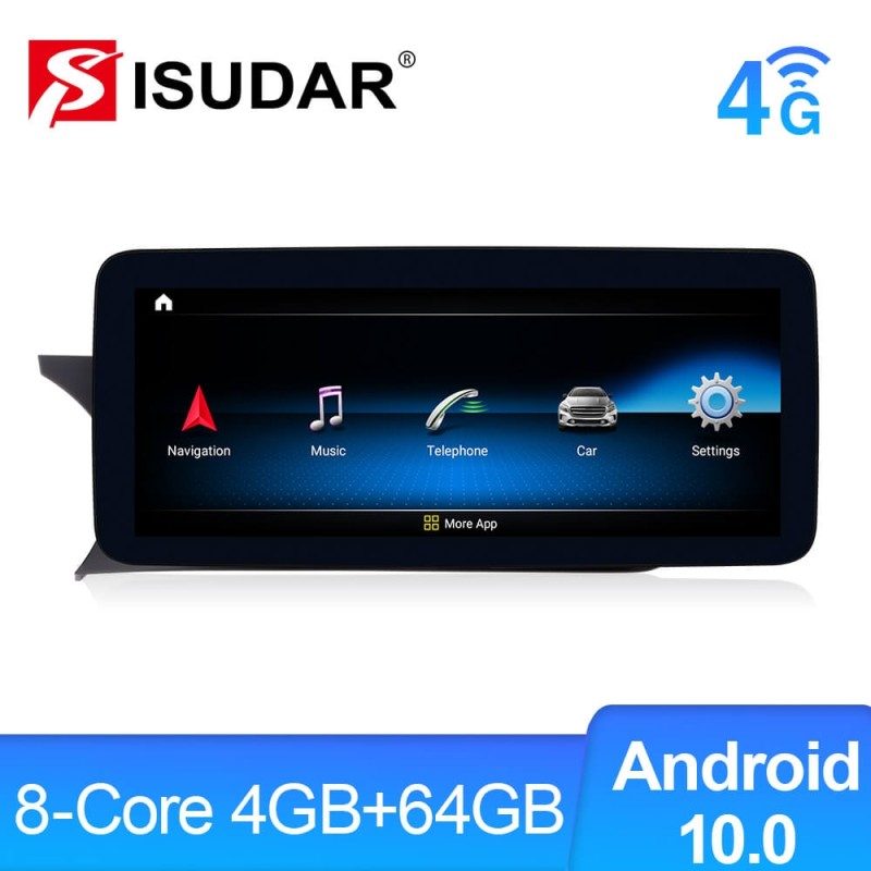 Isudar Car Autoradio Navigation Cassette GPS 4G for Mercedes Benz C Class W204 S204 2011-2013