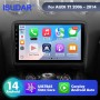 For Audi TT 2006-2014 T75 Upgrade from T72 Android 14 UIS7865 Car Radio
