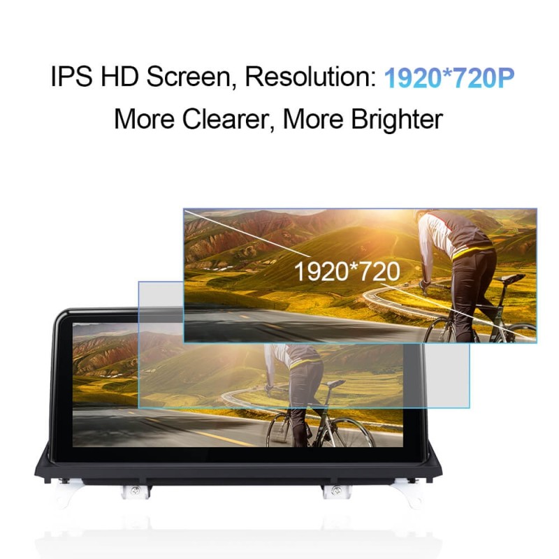 Isudar 10.25"  IPS screen 1920*720P For BMW X5 E70/X6 E71 (2007-2013) CCC/CIC