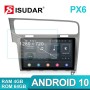 Isudar PX6 1 Din Auto Radio Android 10 For Volkswagen/Golf 7