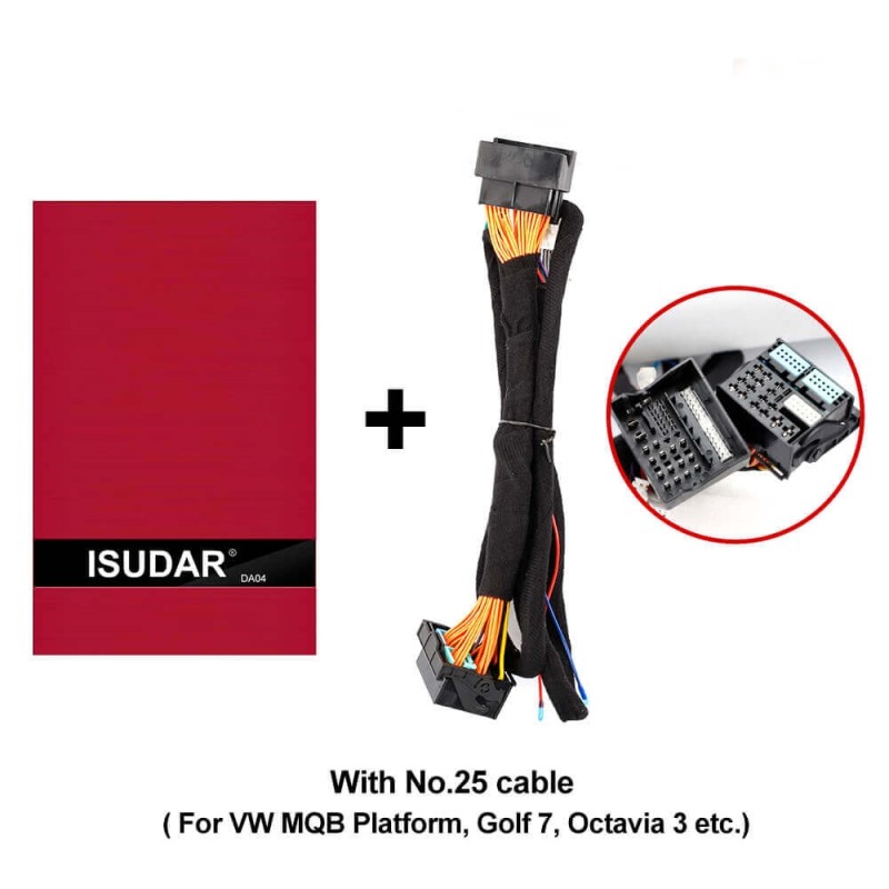 ISUDAR Plug and play DA04 Auto Stereo DSP Amplifier 4 channels input