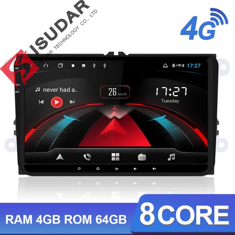 ISUDAR H53 1 Din Android Car Radio For Volkswagen/POLO/PASSAT