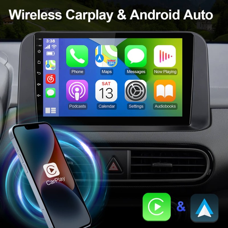 ISUDAR 10.1 Inch Car Radio For Hyundai Kona/Encino 2017-2019 GPS Multimedia Player Stereo