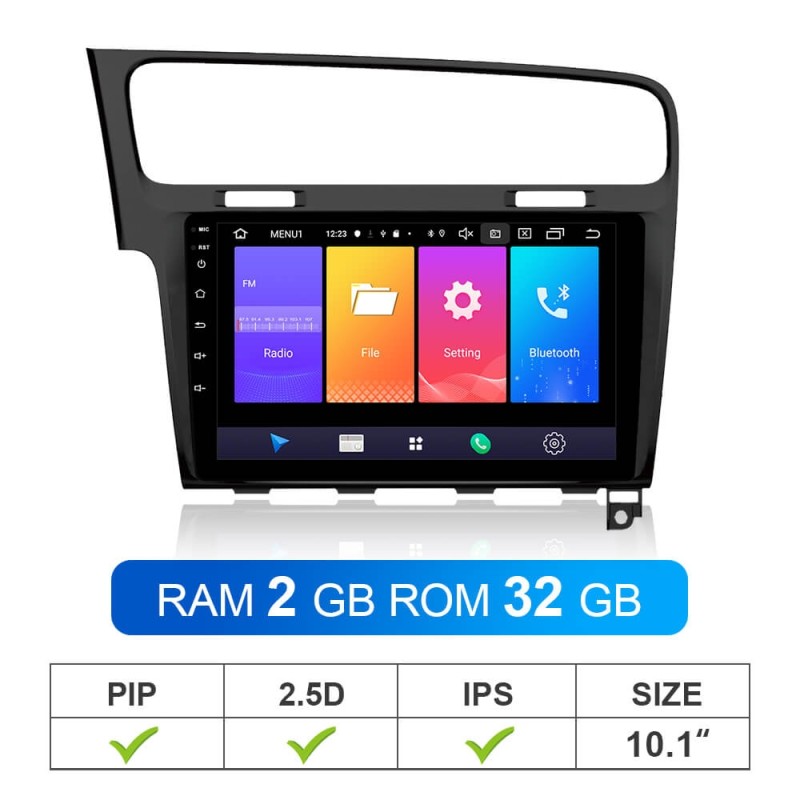 ISUDAR Car Radio For VW/Volkswagen/Golf 7 2 din Android 9