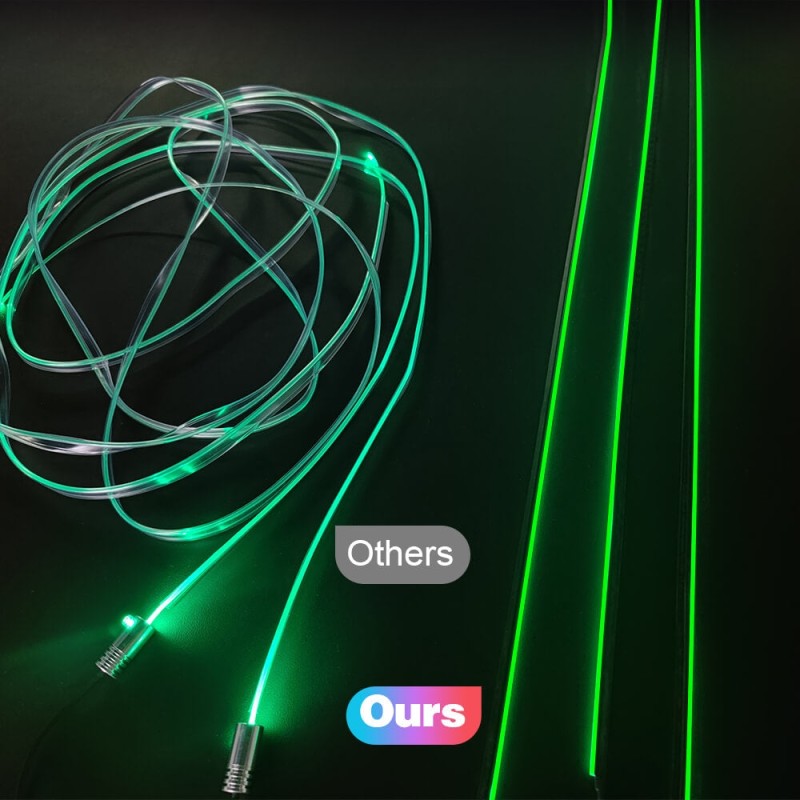 Ambient Car Light 64 RGB Color 20 in 1 Interior Gradient Lights Strip With APP Control Support DIY Atmosphere Car LED Lights