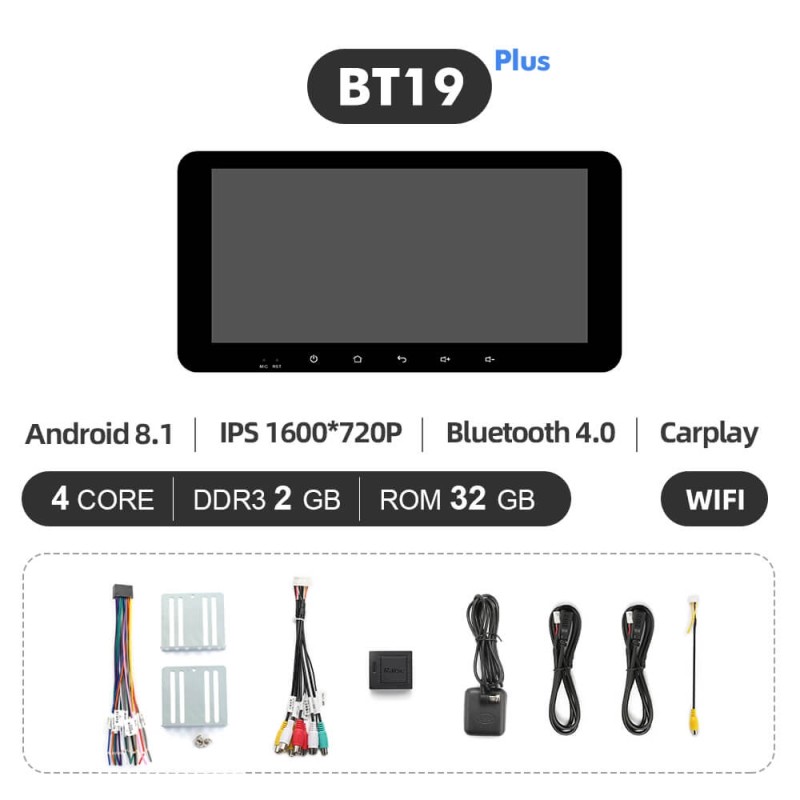 ISUDAR Android10 Universal Car Radio For Toyota/Honda/Nissan/Hyundai/Kia/VW Navigation Multimedia Player Headunit Carplay 4G WIFI No 2din DVD