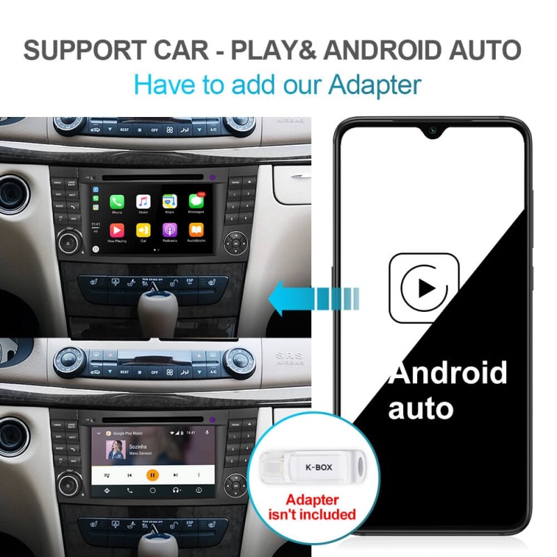 Clearance Sale！Isudar PX6 Android 10 2 Din Car Multimedia Player For Mercedes/Benz/E-Class/W211/E300/CLK/W209