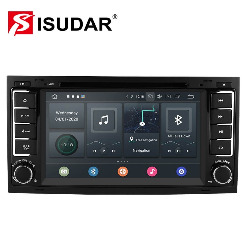 ISUDAR 2 Din Auto Radio Octa core Android 10 For Volkswagen/Touareg/T5
