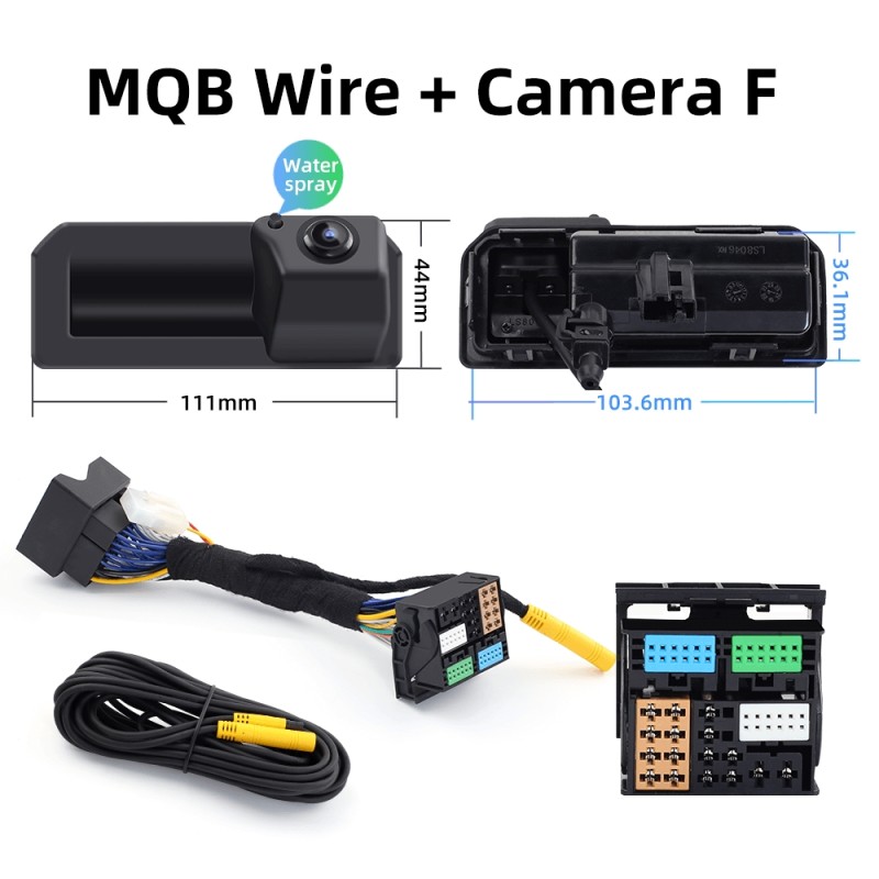 ISUDAR Reversing Dynamic Trajectory Parking Camera for Original Screen Volkswagen/Octavia/Tiguan/Audi 187B 280 MQB PQ platform