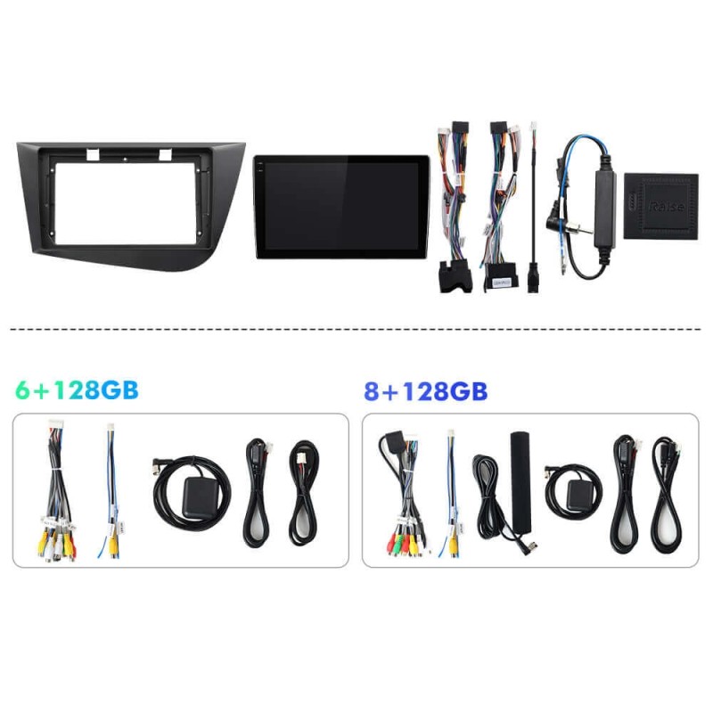 Q6 Qualcomm Android 13 For Volkswagen Seat LEON 2005-2012 9" screen multimedia car radio DSP ADAU