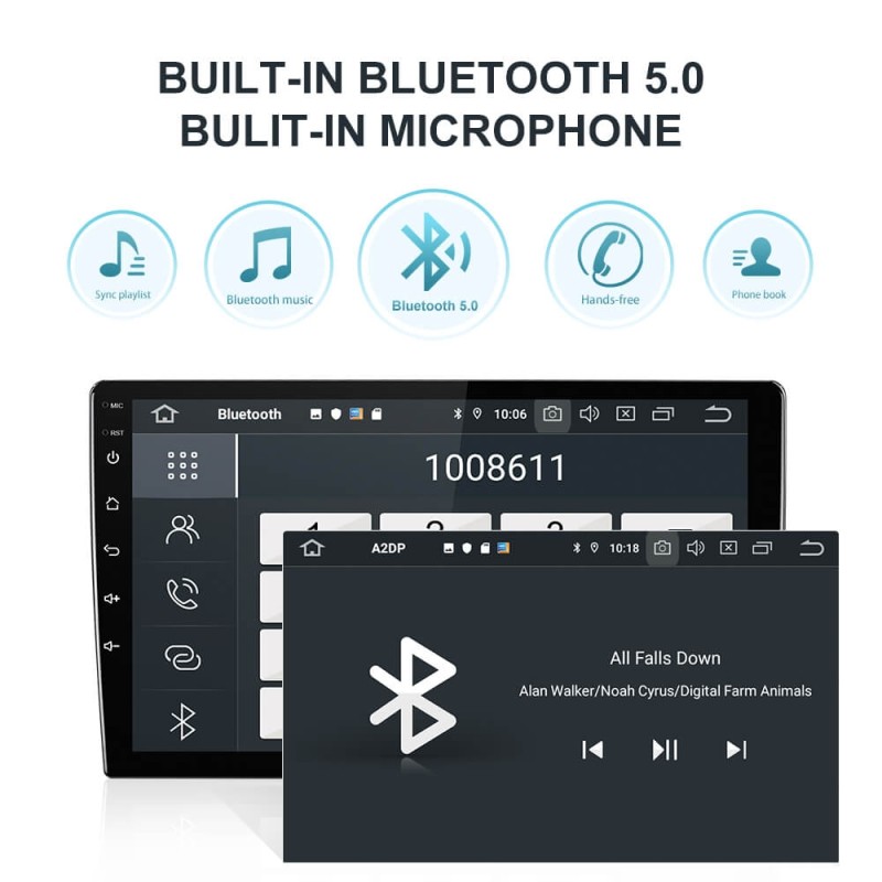 Isudar Voice control PX6 1 Din Android 10 Car Radio For Ford/Focus 2 Mk 2 2004-2008 2009-2011