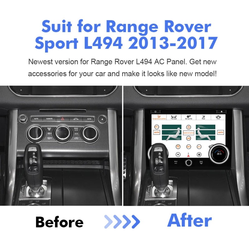 AC Panel 9 inch Touch LCD Screen For Range Rover Sport L494 (2014-2017) Climate Control Car Air Conditioning Board