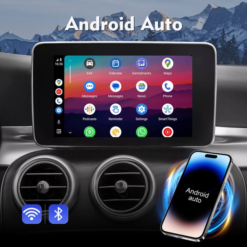 Wireless Carplay & Android Auto Suitable For Mercedes Benz A B C E CLA GLA GLK ML SLD NTG4.5 Sprinter Becker Navigation Module