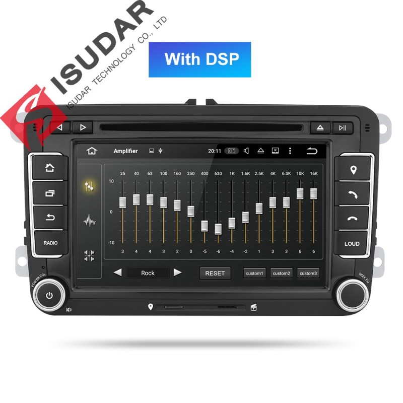 ISUDAR 2 Din Auto Radio Android 9 Octa core For VW/Volkswagen/POLO/Golf/Skoda/Octavia/Seat/Leon