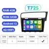 T72 QLED Wireless Carplay 10” Car Radio For VW/Volkswagen/Golf 7 2013-