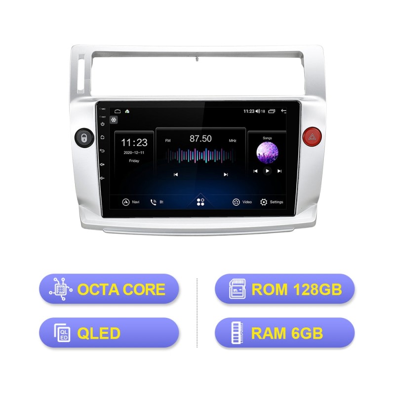 Isudar V72 plug in play car radio for Citroen C4 C-Triomphe C-Quatre 2004-2009