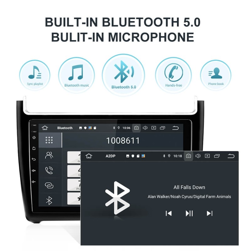 Isudar Voice control 1 Din Android 10 Car Radio For VW/Volkswagen/POLO Sedan 2009-2017